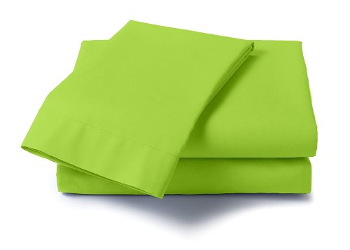 Bossi tinta unita 179 - verde acido - Matrimoniale - lenzuolo con angoli