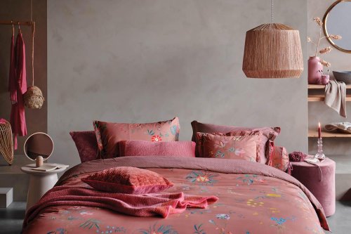 completo lenzuolo / FLEUR GRANDEUR PINK - rosa - Matrimoniale